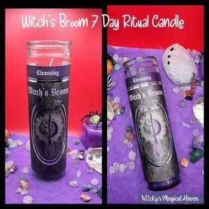 Witch's Broom 7 Day Ritual Candle